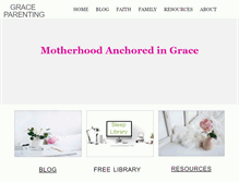 Tablet Screenshot of graceparenting.com